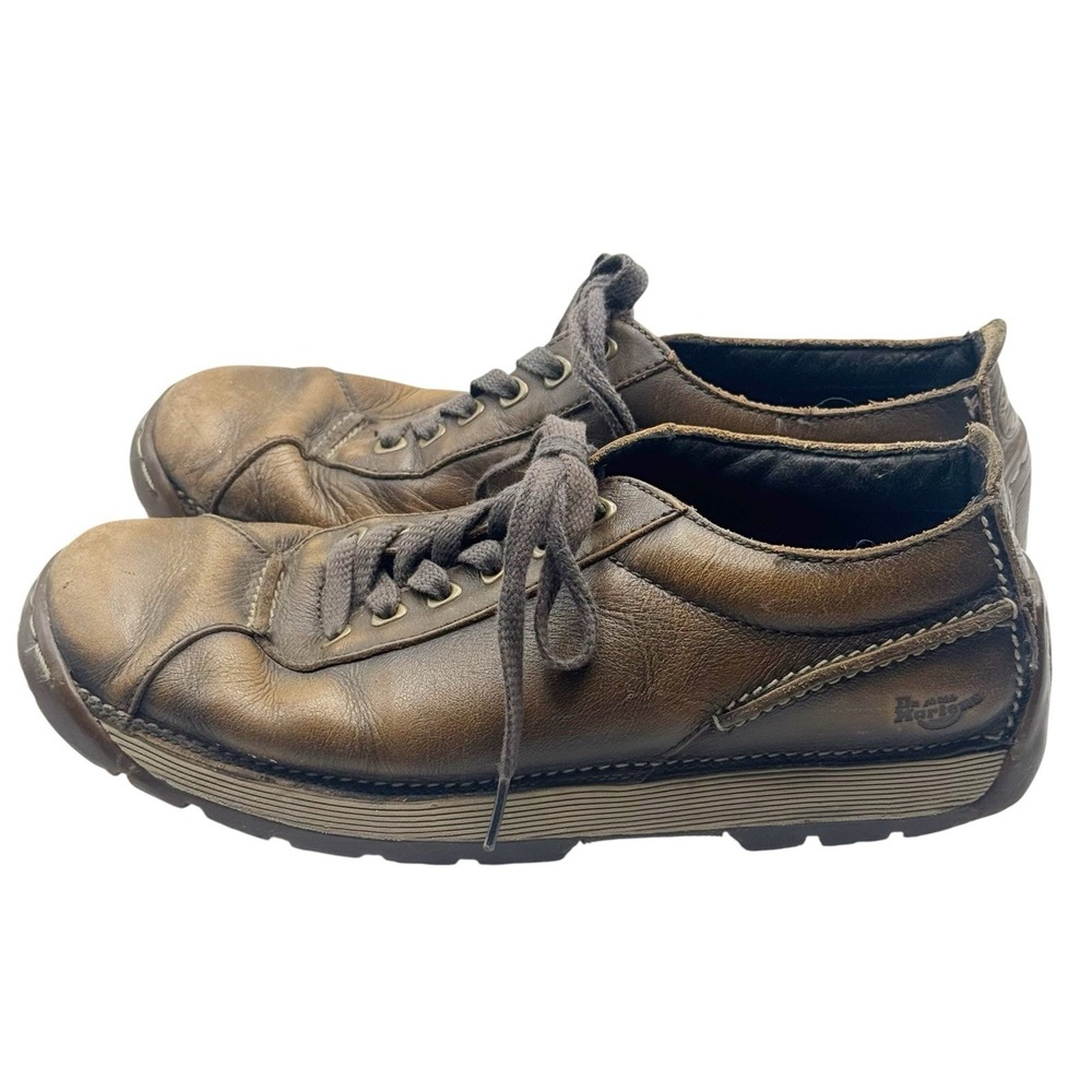 DR. MARTENS Leather‎ Brown Mens SIZE 8 Shoes Lace Up